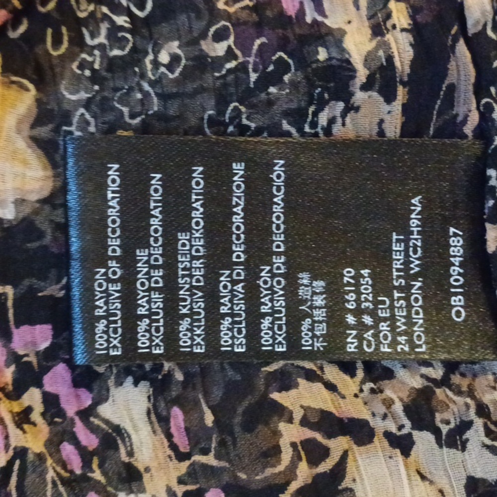 Free People More Than A Feeling Tunic Black Multi-Color Floral. Size XS - Picture 15 of 16